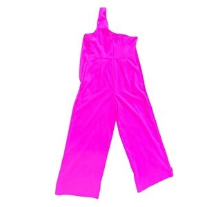 Women’s jumpsuit by Lavish Alice Hot Pink One-Shoulder Jumpsuit size 12